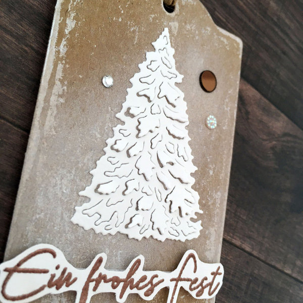 Geschenkanhänger - Weihnachten Motiv Tannenbaum / ein frohes Fest