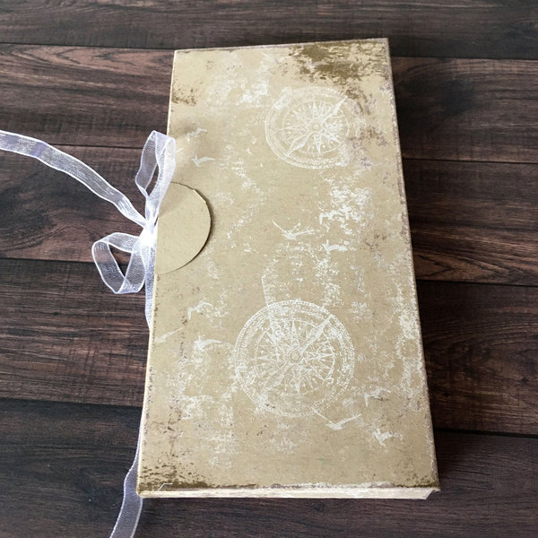 Geschenkschachtel / Schokoladenverpackung - Maritim Motiv Möve / Alles Gute